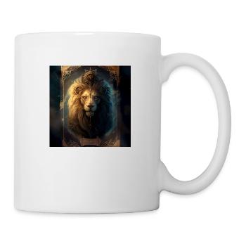 Löwe im Mystischen Tarot Karten Design! - Tasse - Weiß - Rechts
