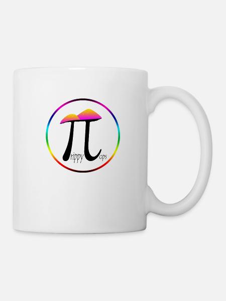 Pilze Trippy Top Regenbogen - Tasse - Weiß