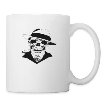 Gangster Skull - Tasse - Weiß - Rechts