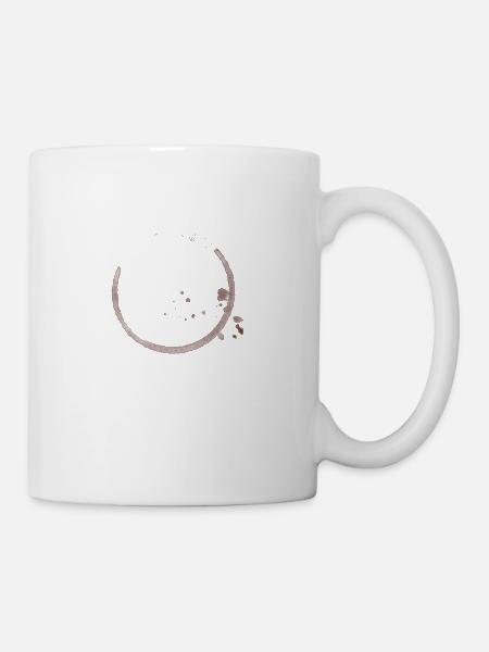 Abdruck Kaffetasse - Tasse - Weiß