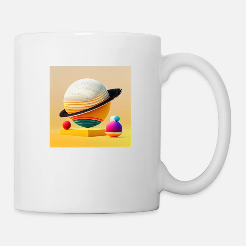 Colonisation de Saturne - Mug blanc - blanc
