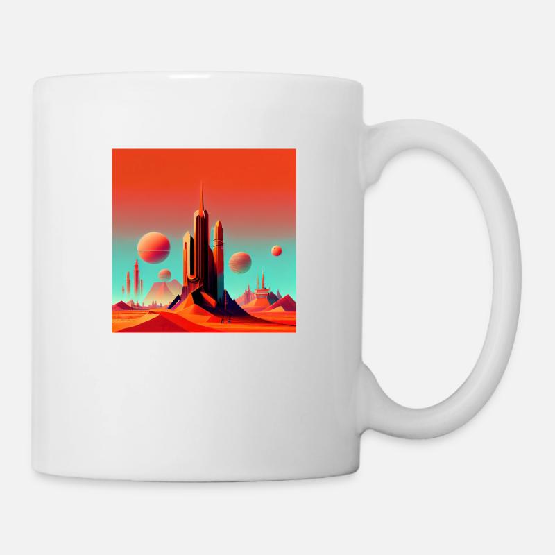 Colonisation de Mars - Mug blanc - blanc