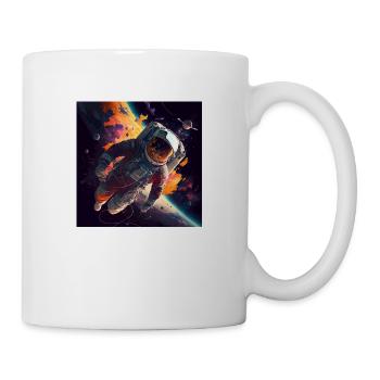 Astronaute volant - Mug blanc - blanc - Droite