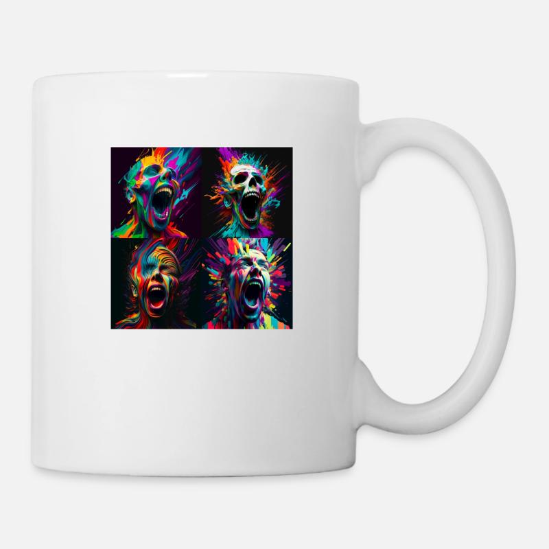 hypnotic scream - Tasse - Weiß