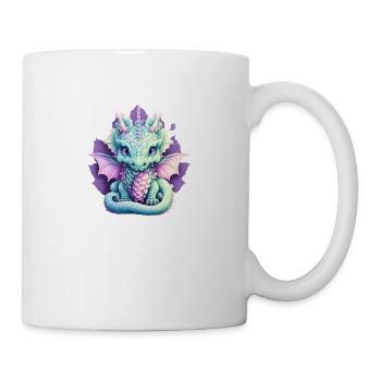 Kawaii Pastel Goth Drache - Tasse - Weiß - Rechts