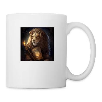 Löwe im Mystischen Tarot Karten Design! - Tasse - Weiß - Rechts