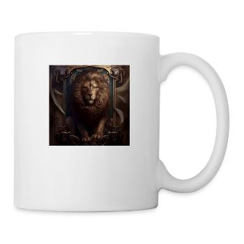 Löwe im Mystischen Tarot Karten Design! - Tasse - Weiß - Rechts