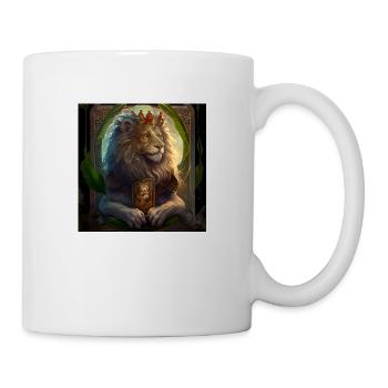 Löwe im Mystischen Tarot Karten Design! - Tasse - Weiß - Rechts