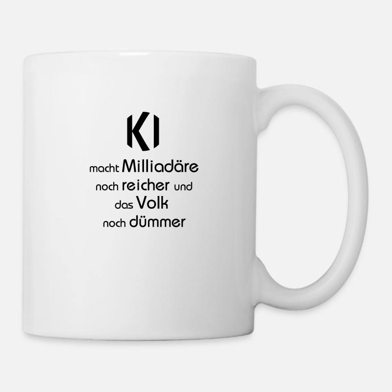 KI Miiliardäre - Tasse - Weiß