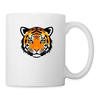 Comic Tiger Mignon Drôle Cool Dessin animé 5 - Mug blanc - blanc - Droite