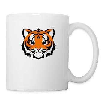 Comic Tiger Mignon Drôle Cool Dessin animé 15 - Mug blanc - blanc - Droite