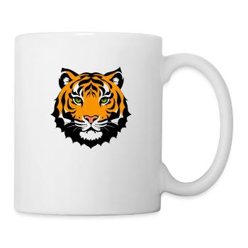 Comic Tiger Mignon Drôle Cool Dessin animé 24 - Mug blanc - blanc - Droite