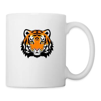 Comic Tiger Mignon Drôle Cool Dessin animé 23 - Mug blanc - blanc - Droite