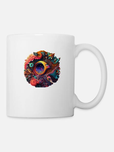Trippy-Design2 - Tasse - Weiß