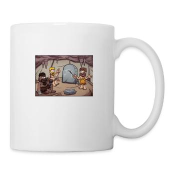 Apprentissage des hommes des cavernes - Mug blanc - blanc - Droite