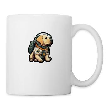 LabbiNaut Labrador Astronauten Hundepapa - Tasse - Weiß - Rechts
