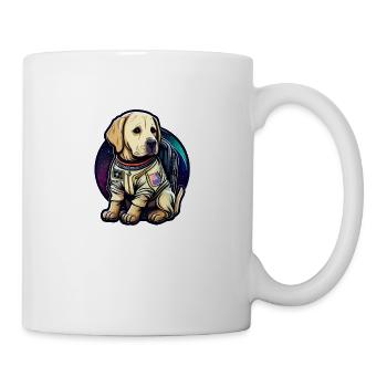 LabbiNaut Labrador Astronauten Hundepapa - Tasse - Weiß - Rechts