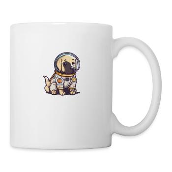 LabbiNaut Labrador Astronauten Hundepapa - Tasse - Weiß - Rechts