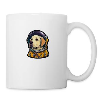 LabbiNaut Labrador Astronauten Hundepapa - Tasse - Weiß - Rechts