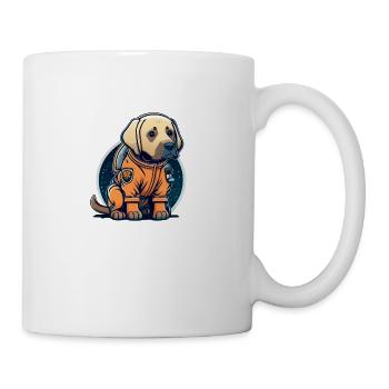 LabbiNaut Labrador Astronauten Hundepapa - Tasse - Weiß - Rechts