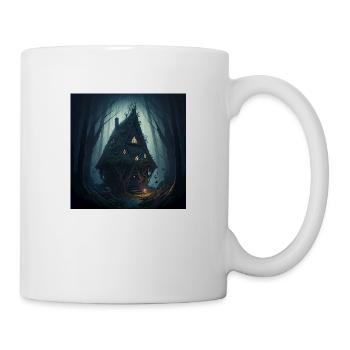Cabane dans la forêt - Mug blanc - blanc - Droite