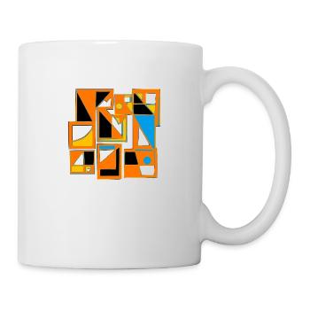 Abstract design style 70 s - Mug - white - Right