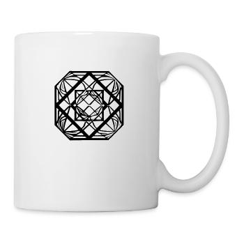Abstrakt - Tasse - Weiß - Rechts