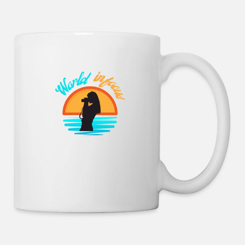 world in focus - Mug blanc - blanc