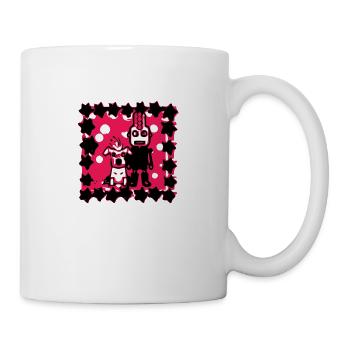 Bobo le punk et son chien - Mug blanc - blanc - Droite