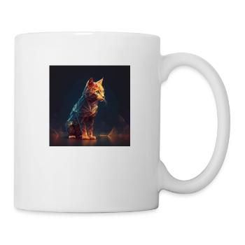 Cat Lights und Forms 2 - Tasse - Weiß - Rechts