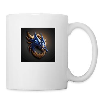 Dragon Bahamut: Fantastic Legend in Black and Gold - Mug - white - Right