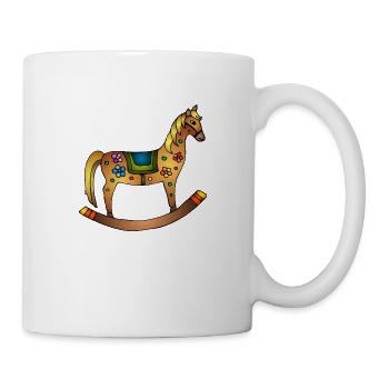 Pferd - Tasse - Weiß - Rechts