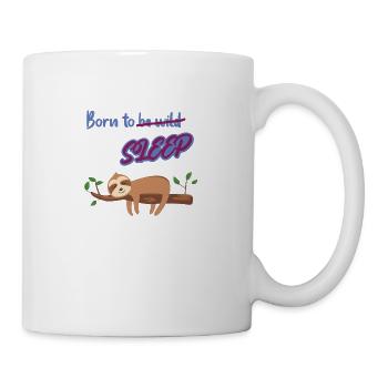 Né pour dormir - Mug blanc - blanc - Droite