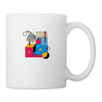 Un monde abstrait - Mug blanc - blanc - Droite