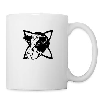 Kuhkopf - Tasse - Weiß - Rechts