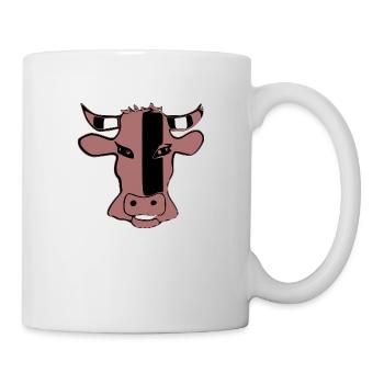 Stylized cow's head - Mug - white - Right