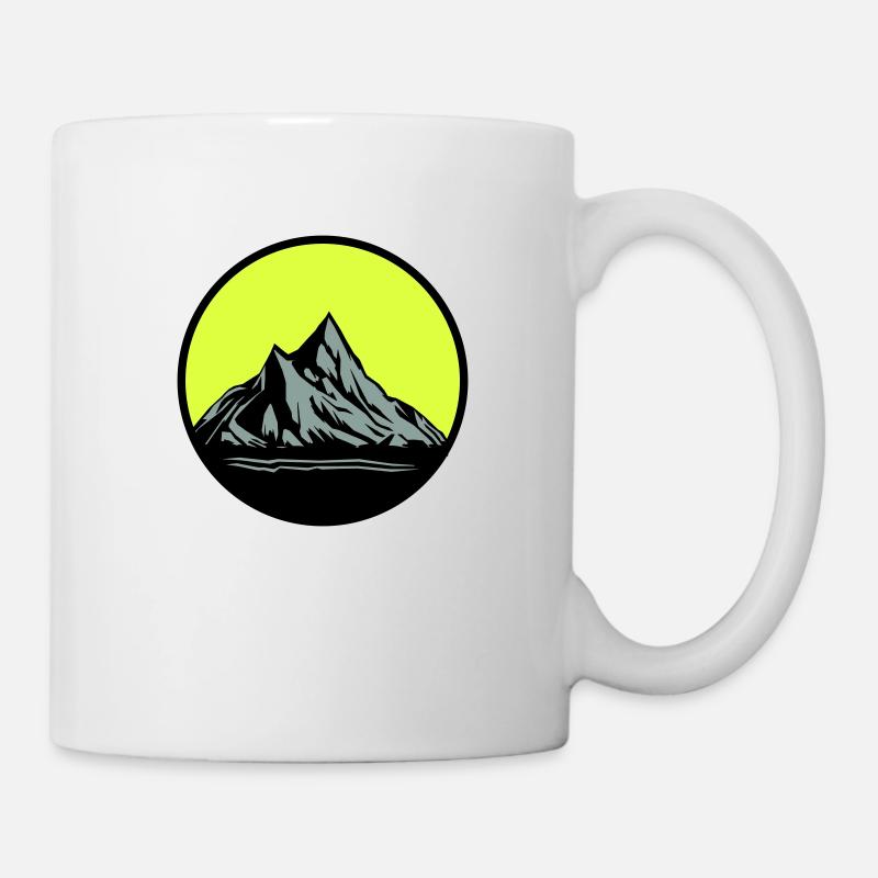 Mountains - Tasse - Weiß