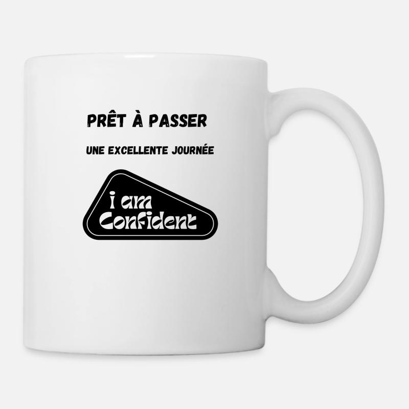 Positive T-shirt - Mug blanc - blanc