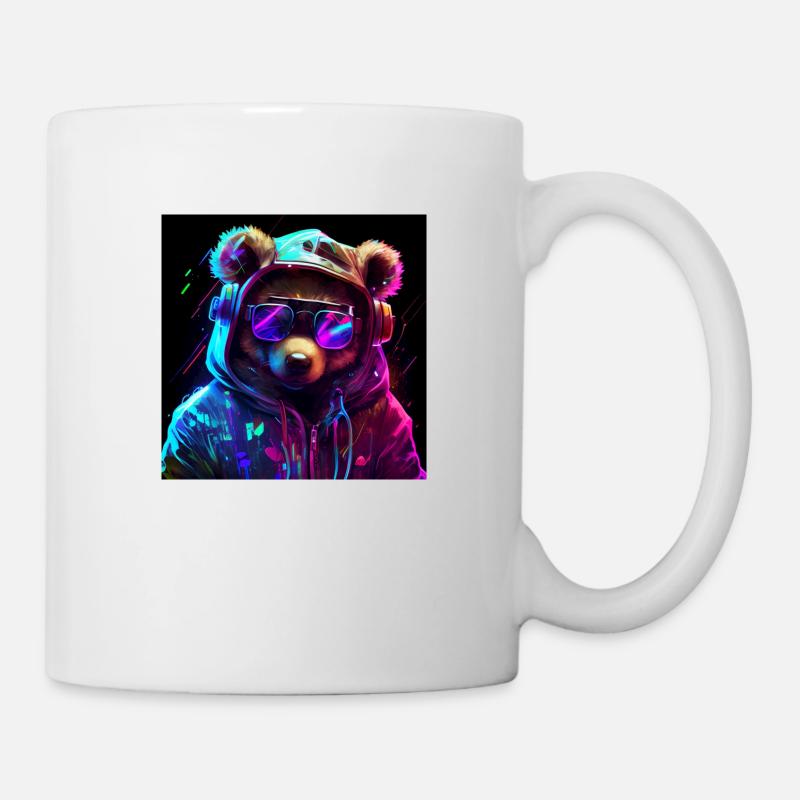 cool gaming bär - Tasse - Weiß