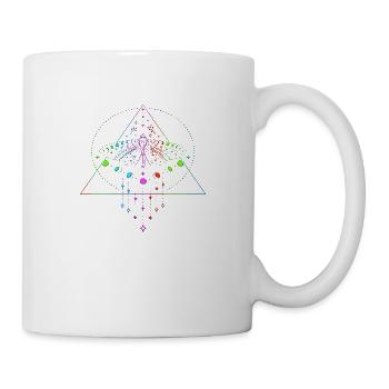 Mystic Mandala Yoga Boho Fleur Nature Spirituel - Mug blanc - blanc - Droite