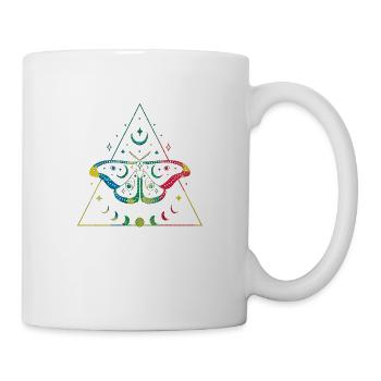 Mystic Mandala yoga boho fleur amour nature - Mug blanc - blanc - Droite