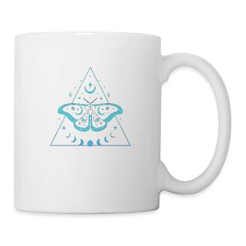 Mystic Mandala yoga boho fleur amour nature - Mug blanc - blanc - Droite