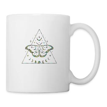 Mystic Mandala yoga boho fleur amour nature - Mug blanc - blanc - Droite