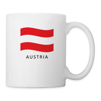 Flag Austria - Gift austria - Austria - Mug - white - Right