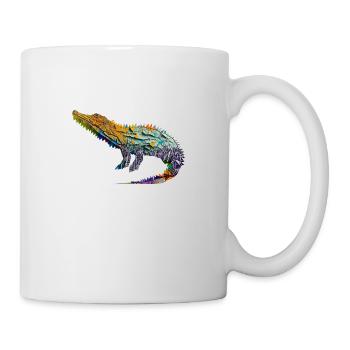 Origami Crocodile - Tasse - Weiß - Rechts