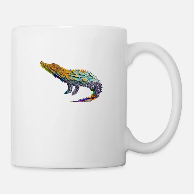 Origami Crocodile - Mug blanc - blanc