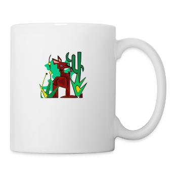 Jiji das Känguru - Tasse - Weiß - Rechts