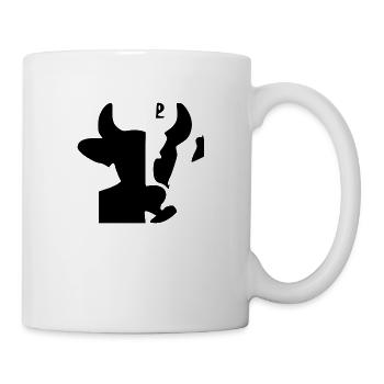 Cow silhouette - Mug - white - Right