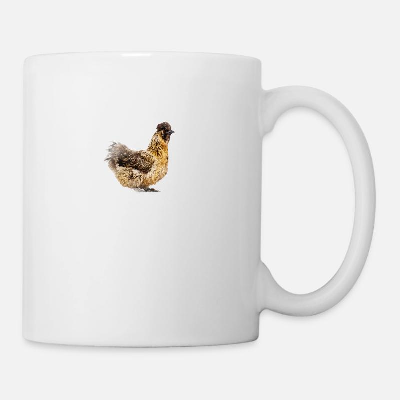 Ja das sind meine Seidenhühner Geschenk - Tasse - Weiß