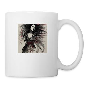 Geisha's Grace - Tasse - Weiß - Rechts